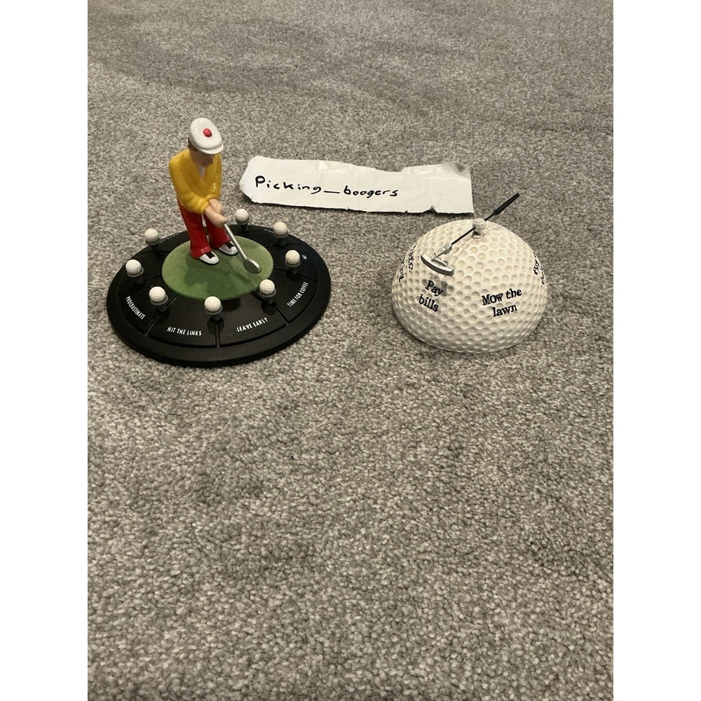 Vintage Golf‎ Desk Toy Which Acts As A Decision-making Game for Golfers